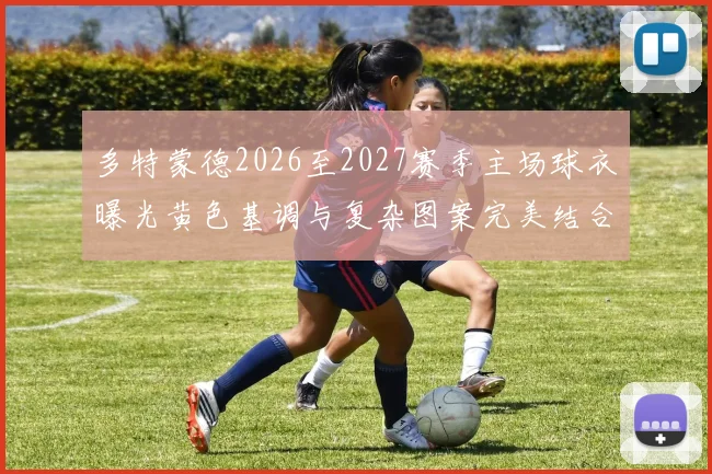多特蒙德2026至2027赛季主场球衣曝光黄色基调与复杂图案完美结合